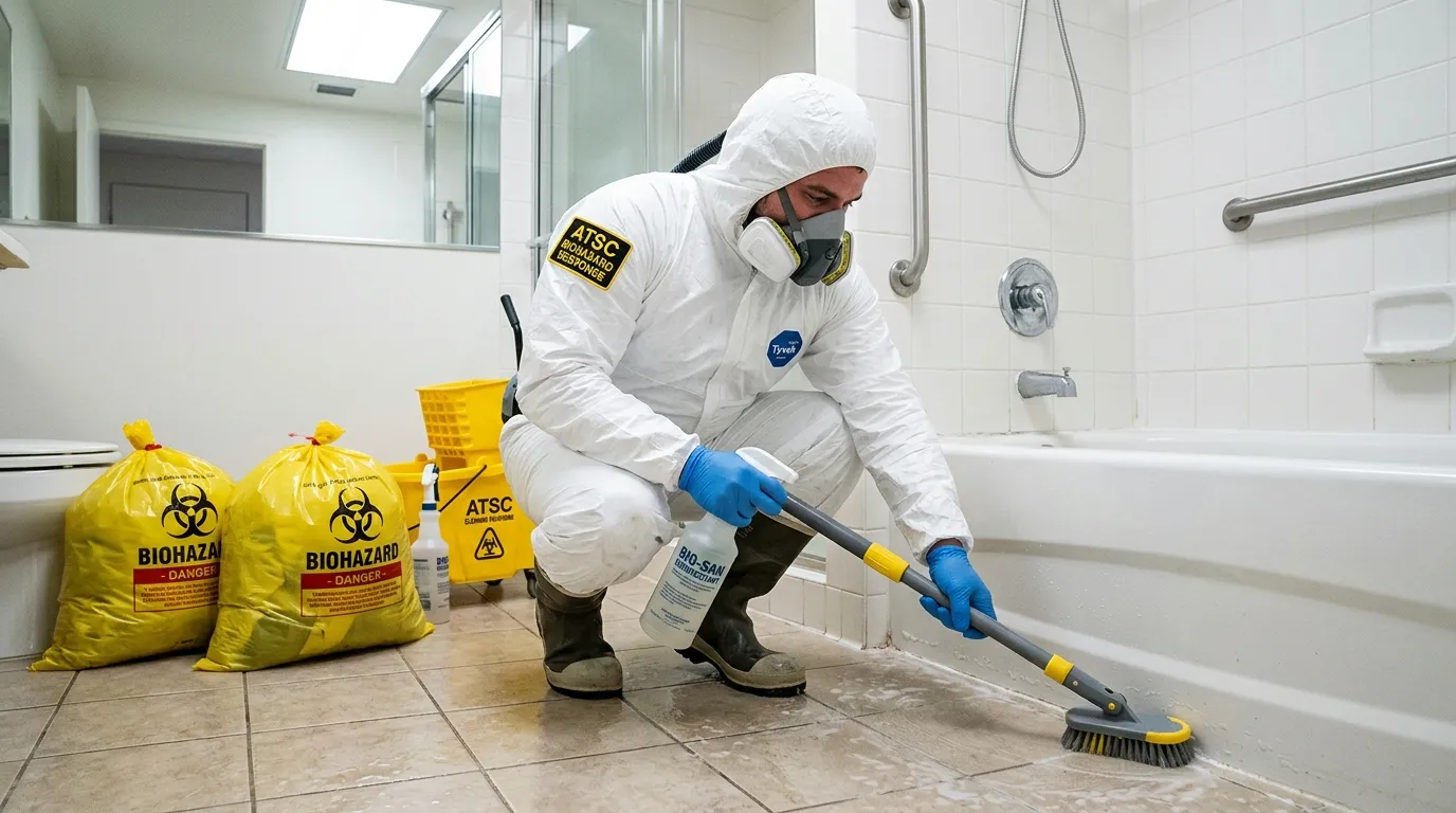 Decontamination equipment deployed for Blood Cleanup in Brook Farm